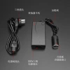 220V to 12V cigarette lighter power converter plug car vacuum cleaner refrigerator air pump to household socket details Picture